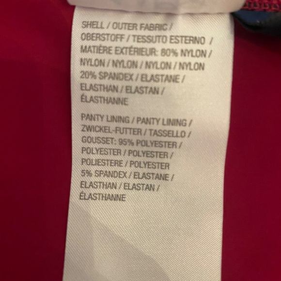 Denim and Company NWOT TWO PIECE raspberryDouble lined lace topAttached skirt - Picture 12 of 12